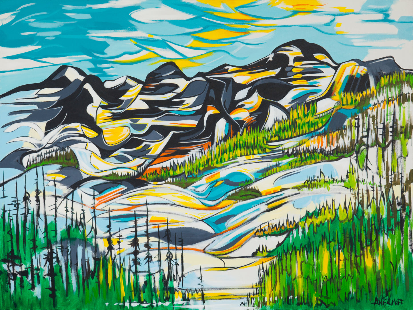 Rainbow Mountain- Limited Archival Print