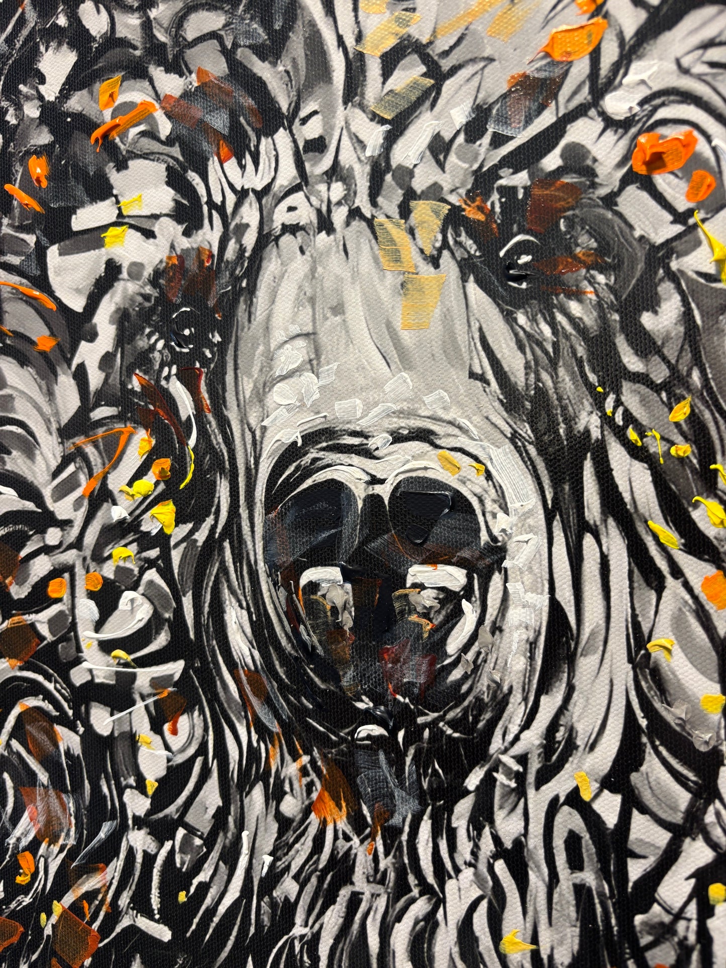 Run Archival Canvas - Hand Detailed